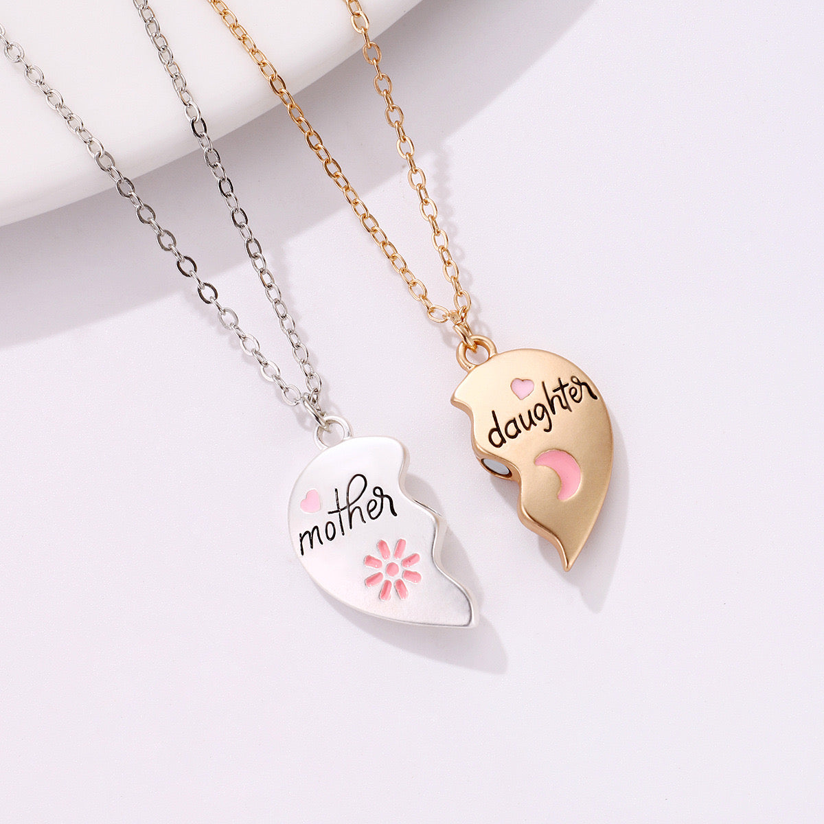 Mother and Daughter Necklace