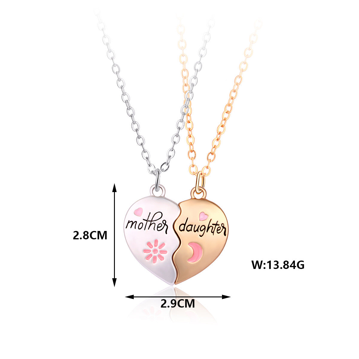 Mother and Daughter Necklace